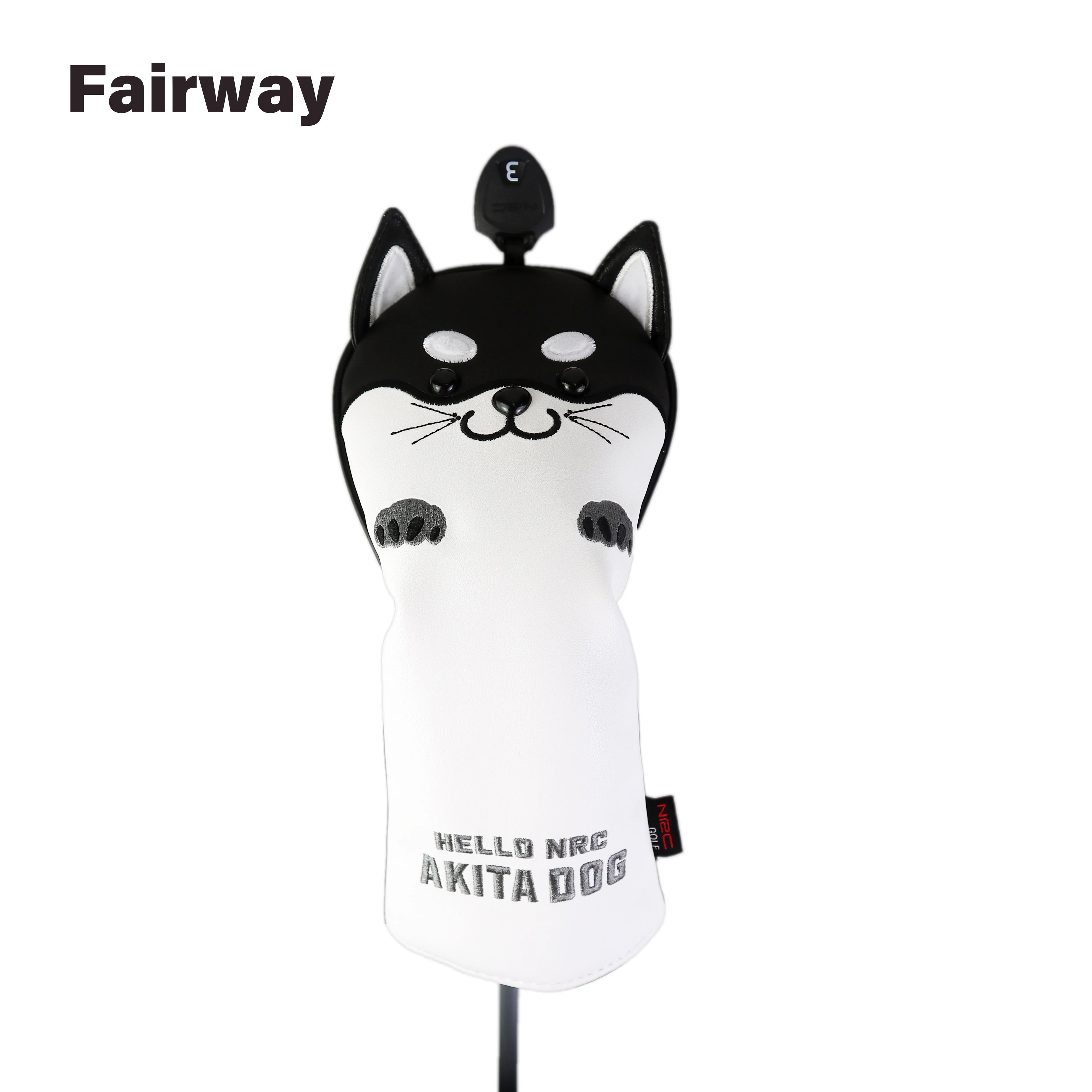 Fundas de Golf Premium Shiba Inu Edition - Cuero Sintético de Alta Resistencia para Driver y Maderas