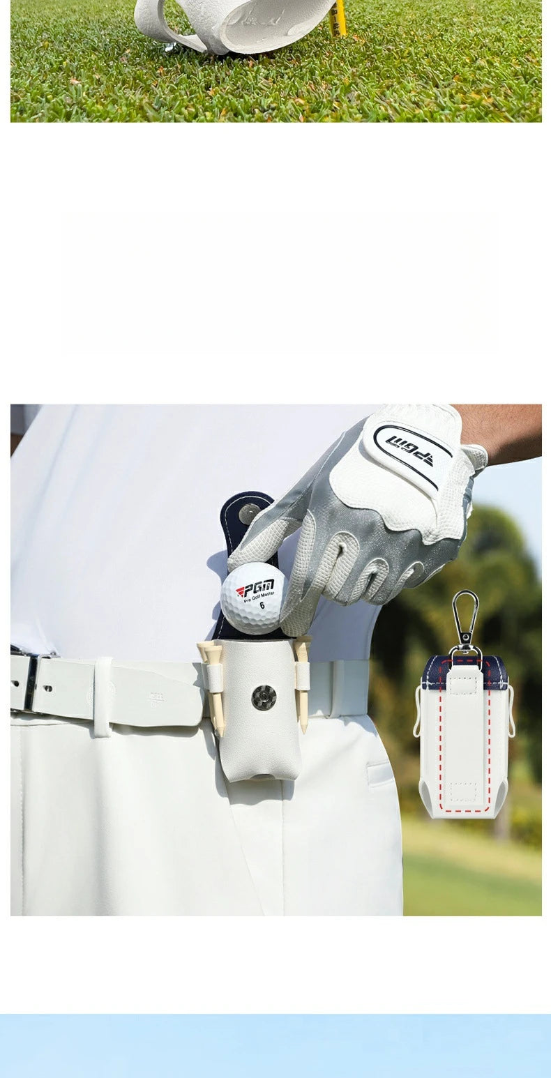 Porta Pelotas de Golf PGM con Clip para Cinturón y Cierre Magnético
