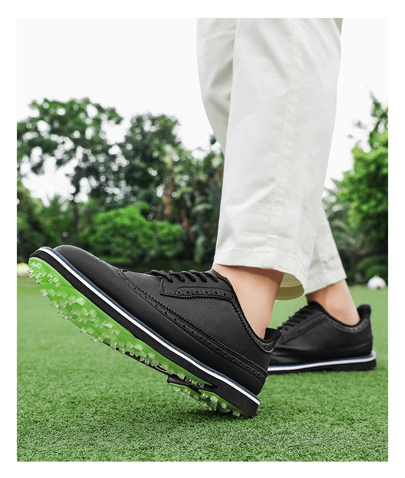 Tenis de Golf Profesionales Spikeless - Calzado de Lujo con Suela de Tracción y Confort Ergonómico