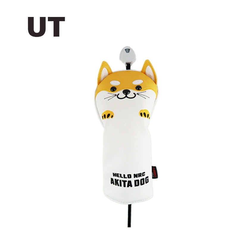 Fundas de Golf Premium Shiba Inu Edition - Cuero Sintético de Alta Resistencia para Driver y Maderas