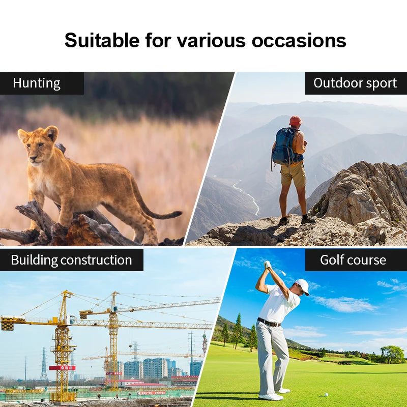 Golf Laser Rangefinder N1000 USB Rechargeable with Slope Compensation For Golf