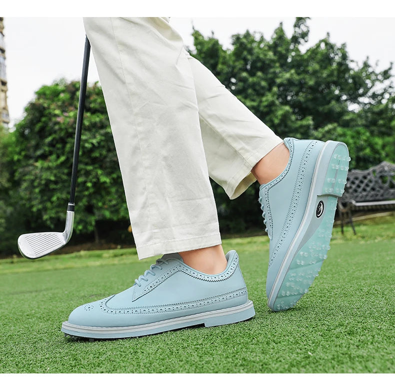 Tenis de Golf Profesionales Spikeless - Calzado de Lujo con Suela de Tracción y Confort Ergonómico