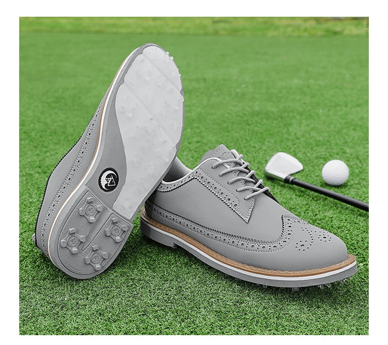 Tenis de Golf Profesionales Spikeless - Calzado de Lujo con Suela de Tracción y Confort Ergonómico