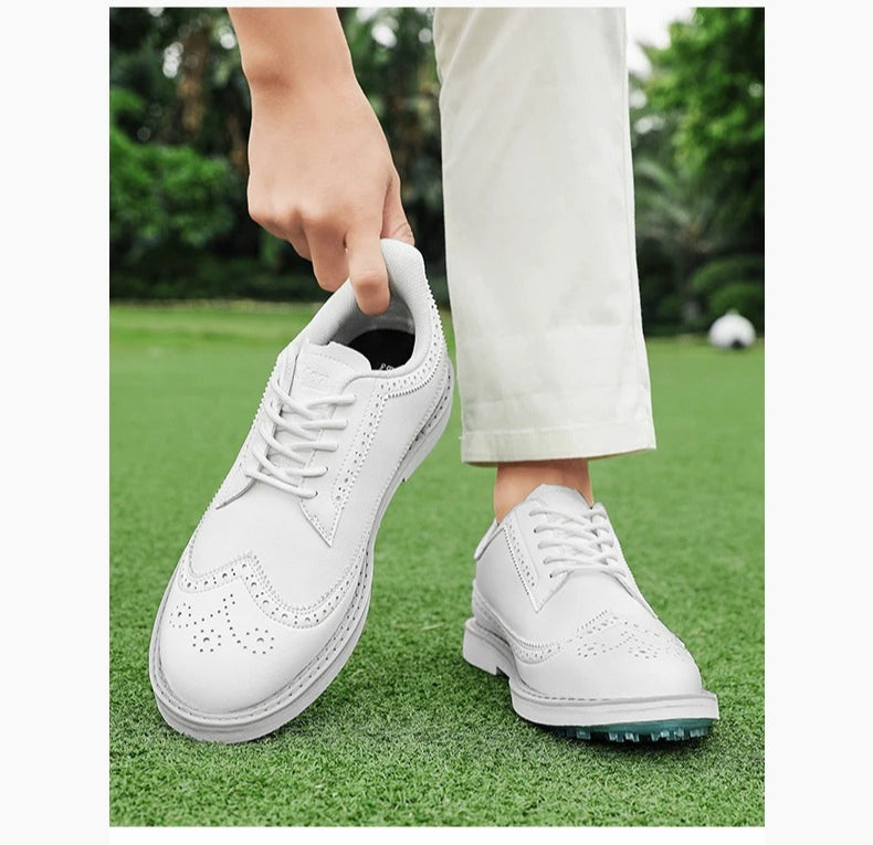 Tenis de Golf Profesionales Spikeless - Calzado de Lujo con Suela de Tracción y Confort Ergonómico