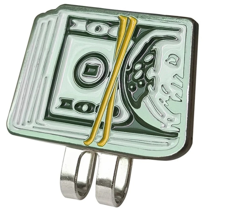 Marcador de Pelota de Golf Money Clip - Diseño de Billete de Dólar con Clip Magnético de Alta Sujeción