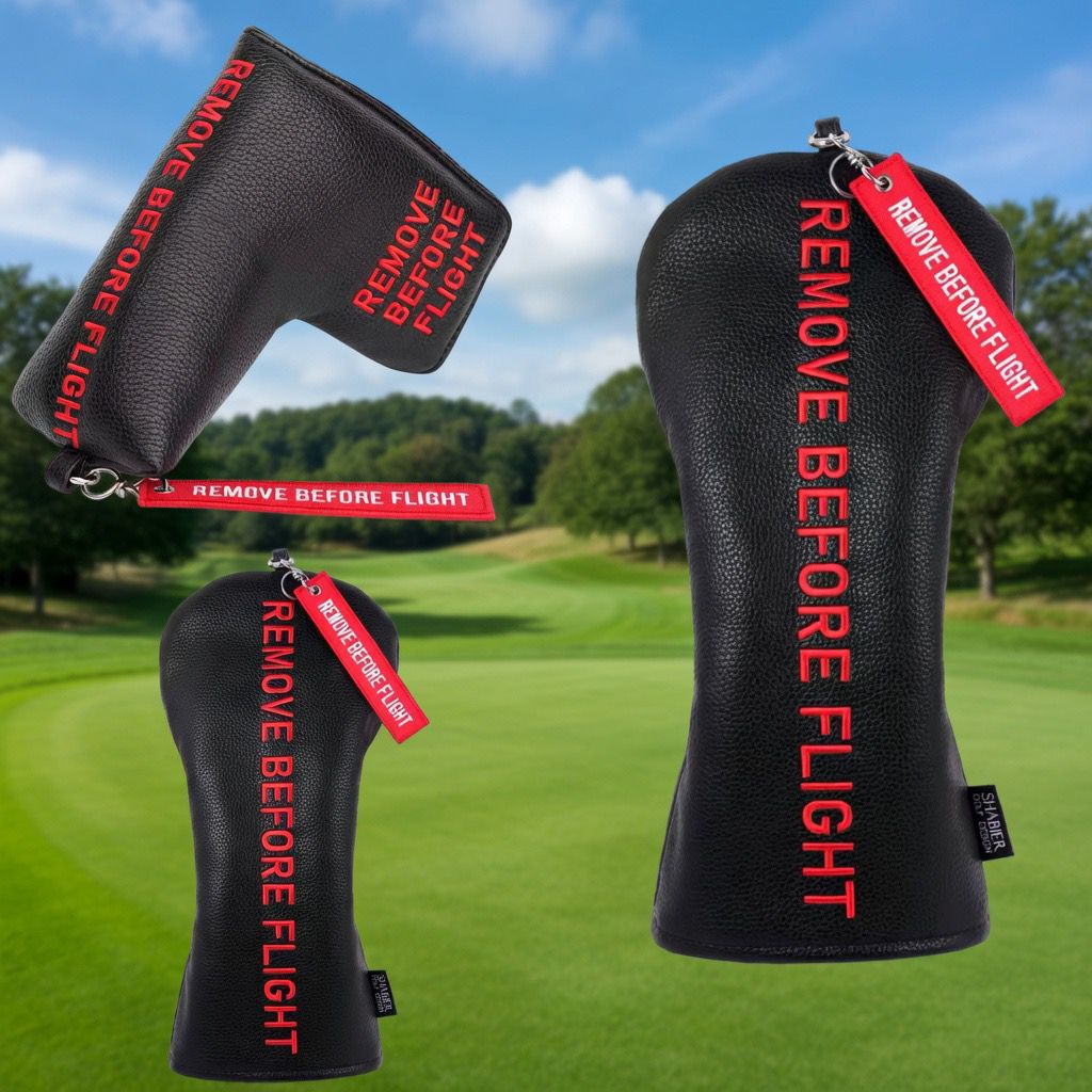 Set de 3 Headcovers Premium Remove Before Flight Driver + Madera + Putter